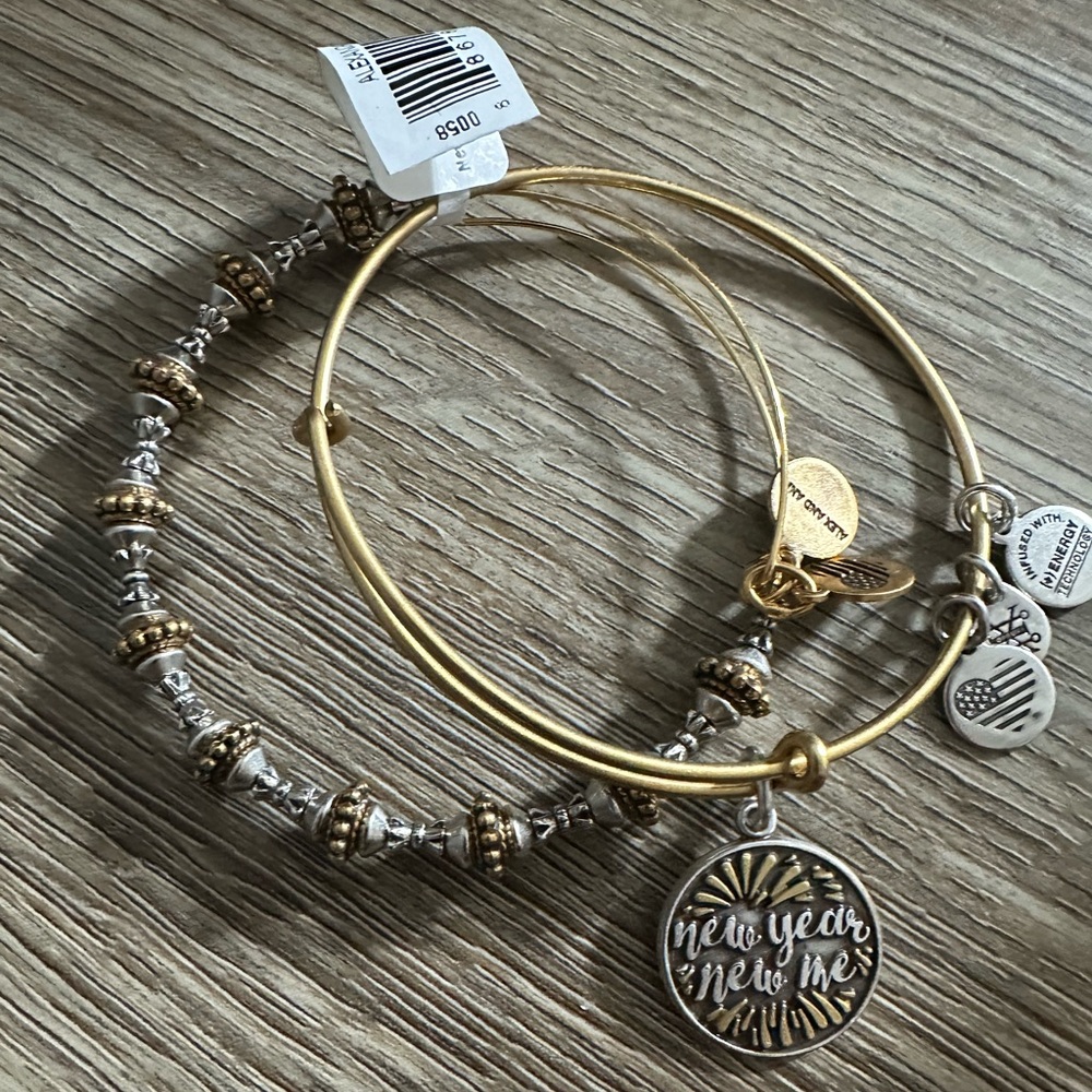 Alex and Ani New Year New Me set of 2